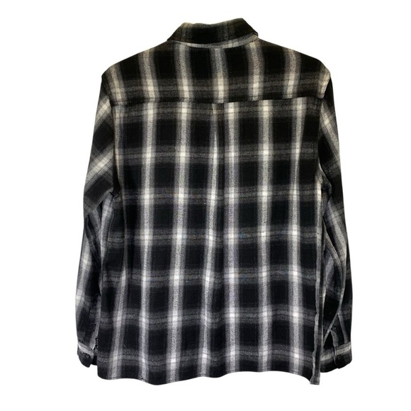 BROOKLYN CLOTHING Men's Size Large Plaid flannel button up long sleeve shirt - Picture 3 of 7